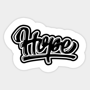 hope hand lettering Sticker